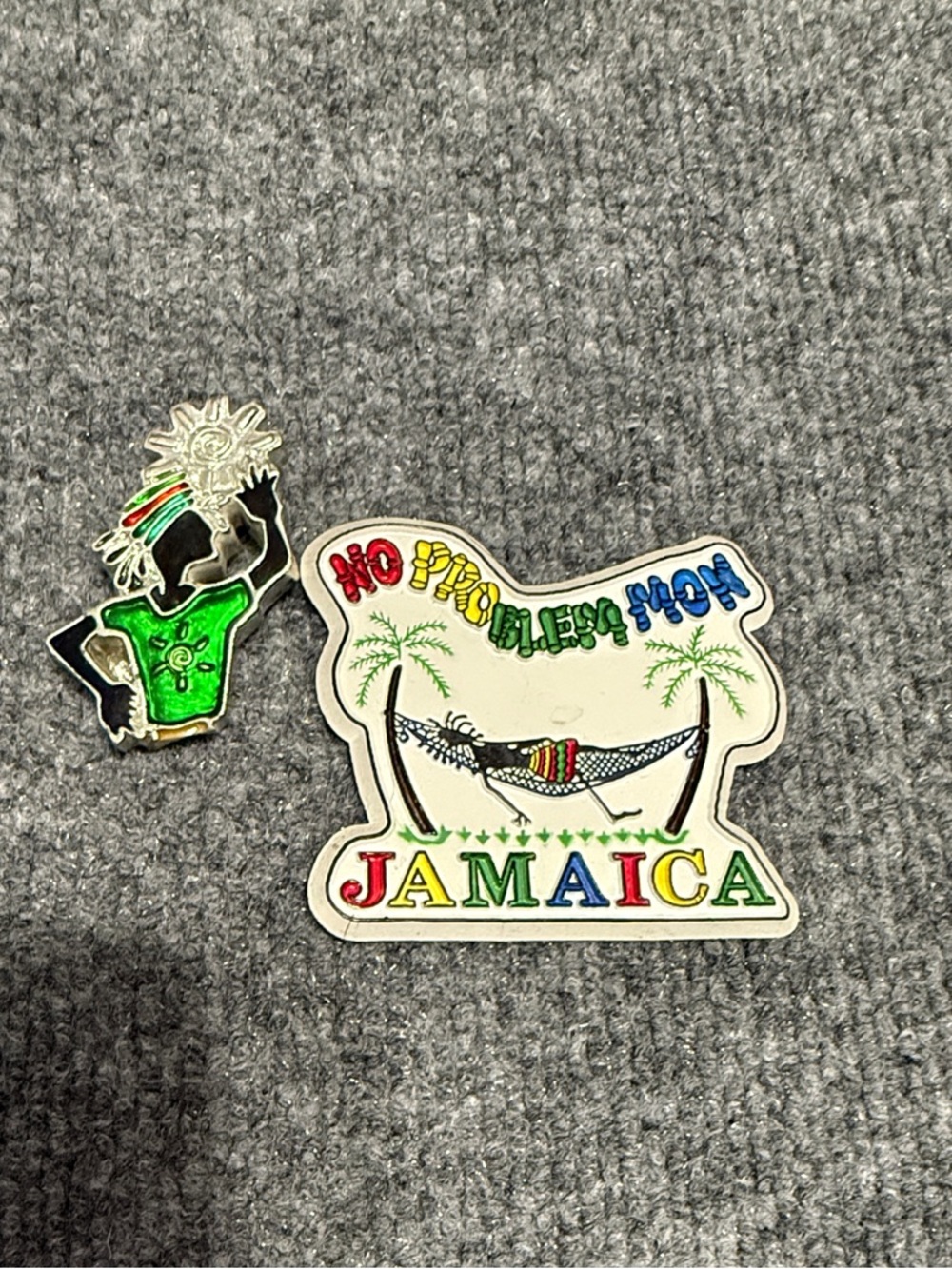 Jamaica Souvenir Magnet Set - Colorful Reggae Design